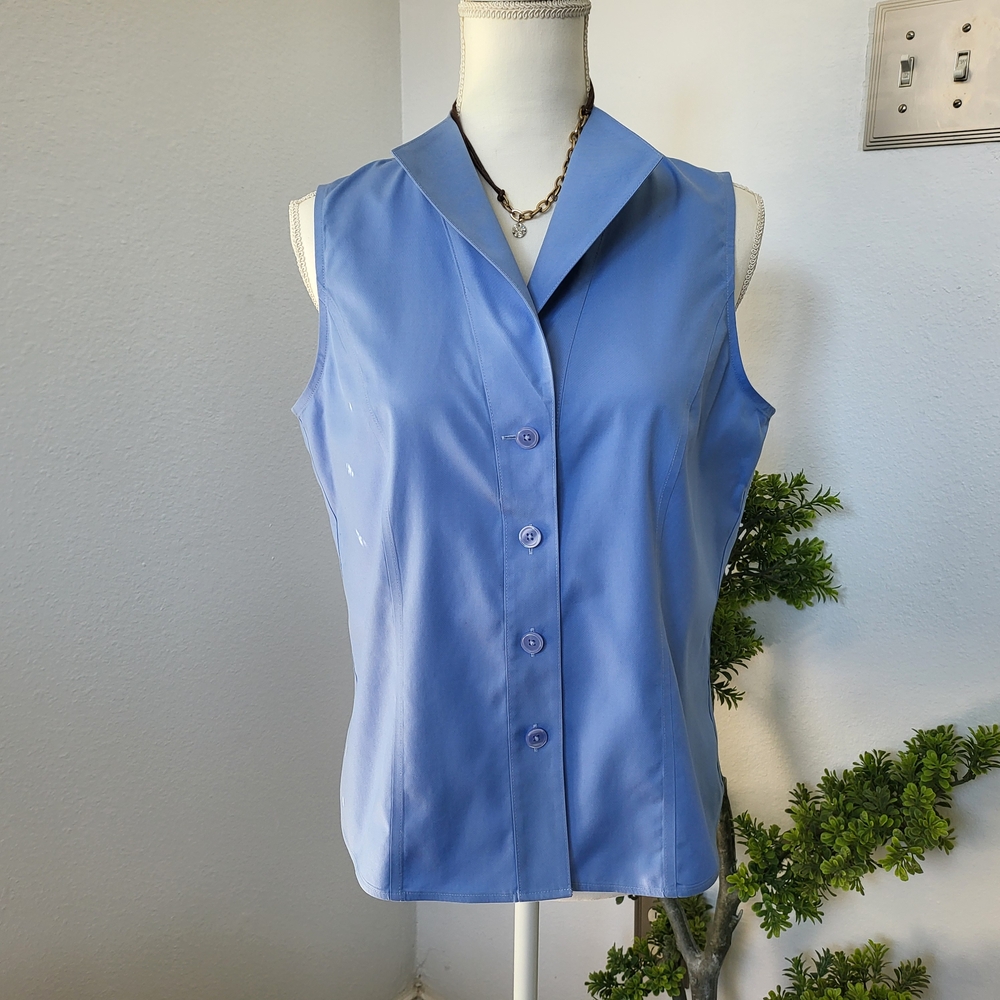 Jones New York Blue Sleeveless Women's Top